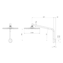 Ormond 250mm Shower Arm & Head
